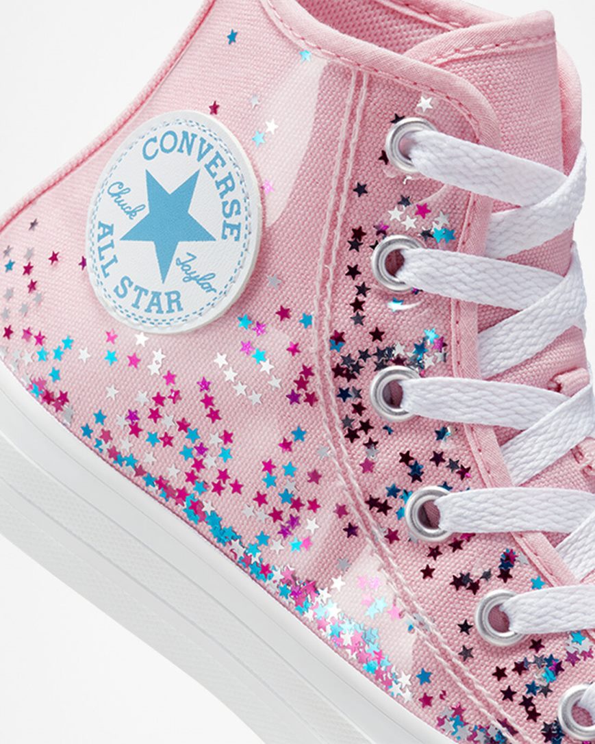 Tenisky Vysoke Converse Chuck Taylor All Star Encapsulated Glitter Dievcenske Oranžové Ruzove Modre | SK ED5R119